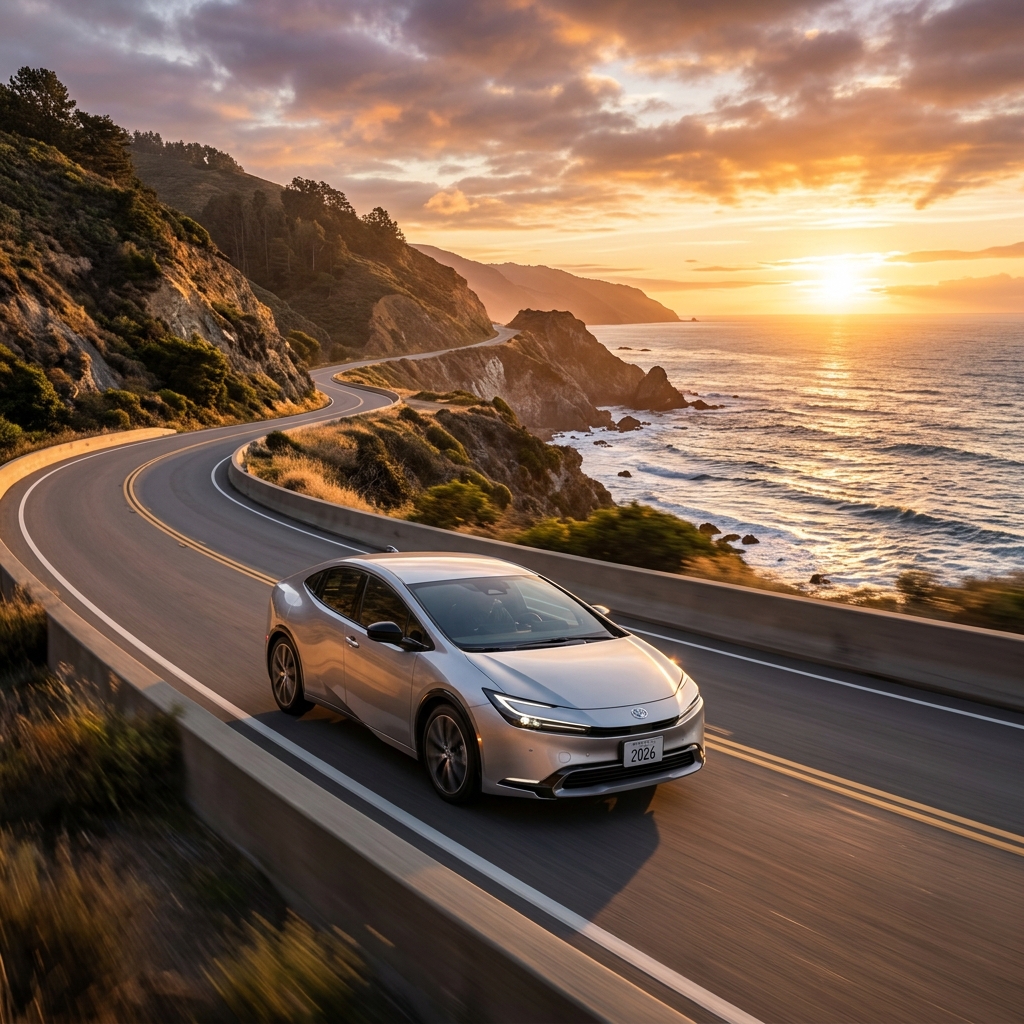 2026 Toyota Prius coastal driving